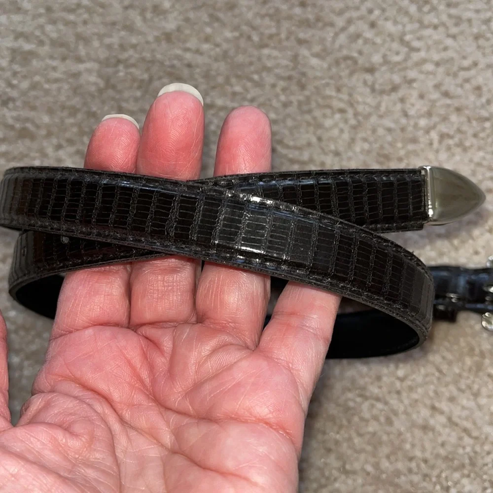 Faux leather belt size 10